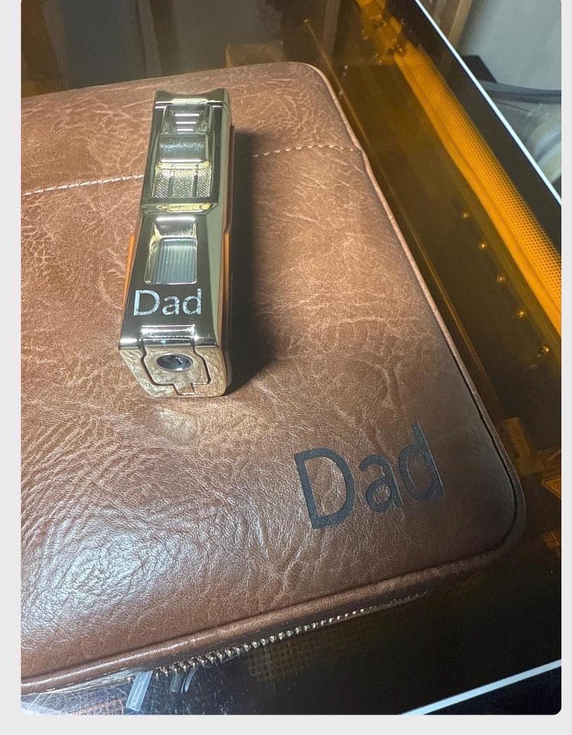 Personalized Cigar travel humidor case