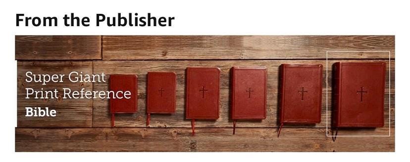 New Laser Engraved KJV Super Giant Print Reference Bible, Saddle Brown LeatherTouch, Indexed, Red Letter, Pure Cambridge Text, Presentation