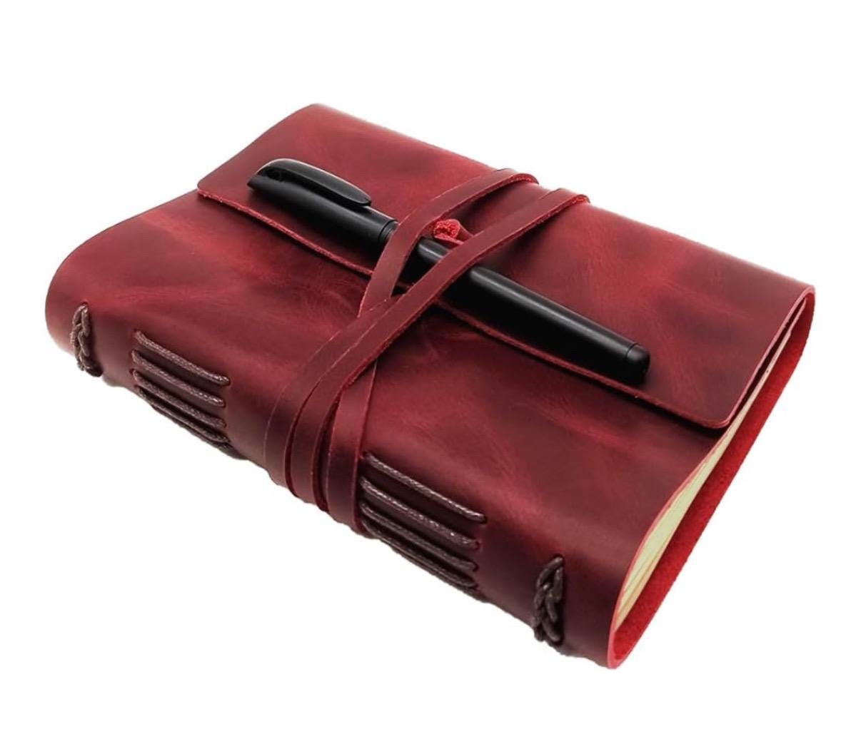 Personalized Leather Journal - A5 Vintage Travel Diary