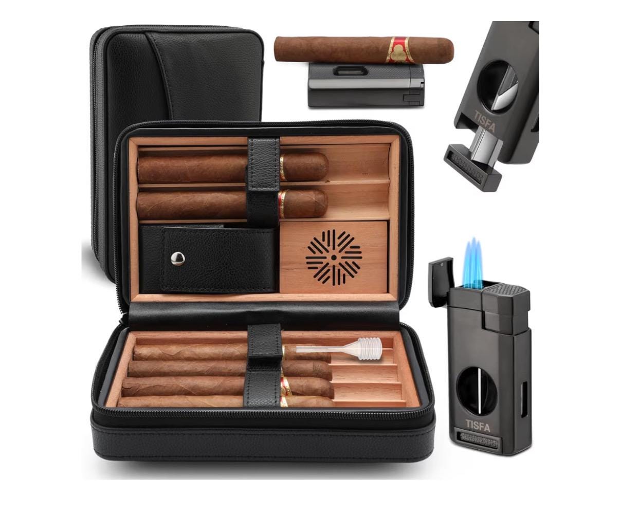 Personalized Travel Cigar Humidor
