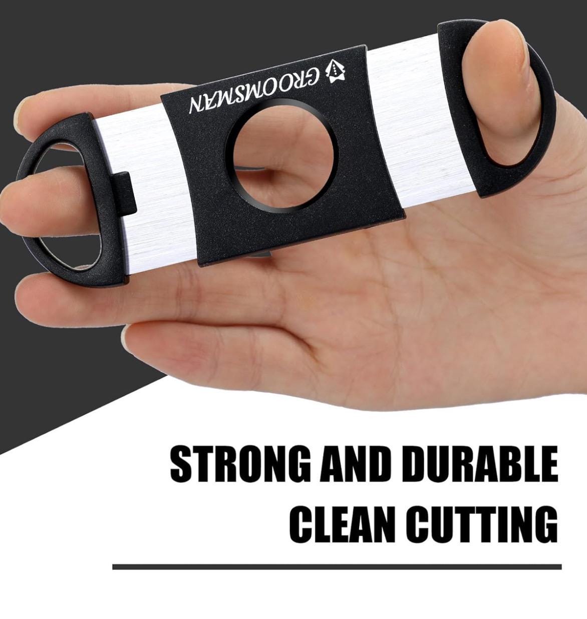 Personalized 6 Cigar cutter , add initials on the blade