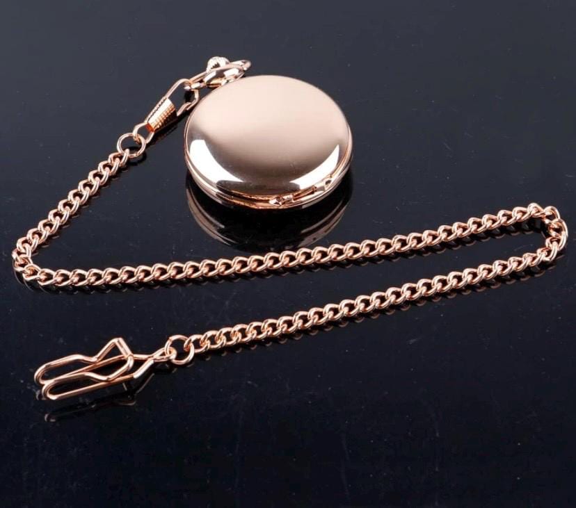 Rose Gold Personalized Pocket Watch