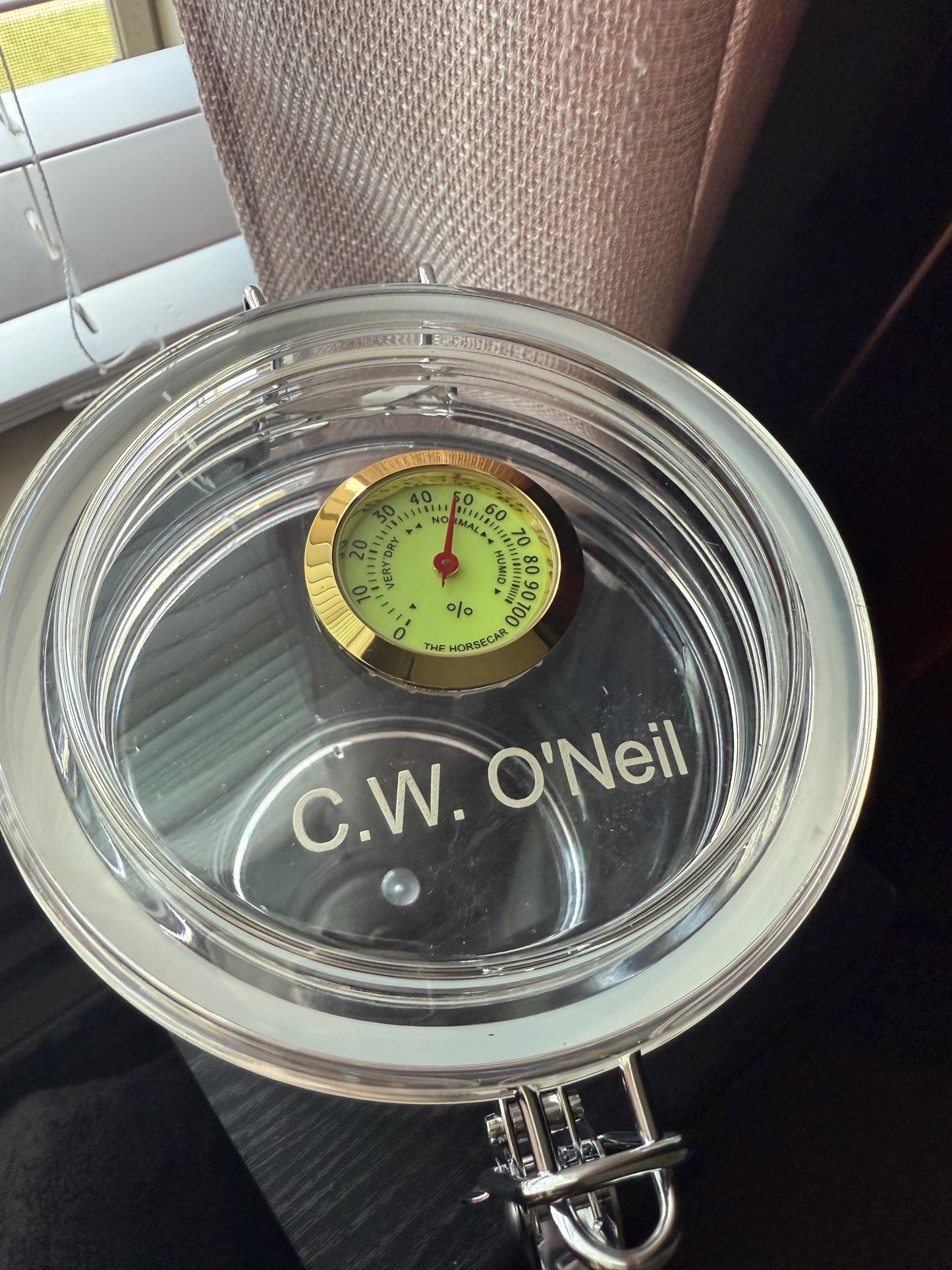 Personalized Glass Acrylic Humidor