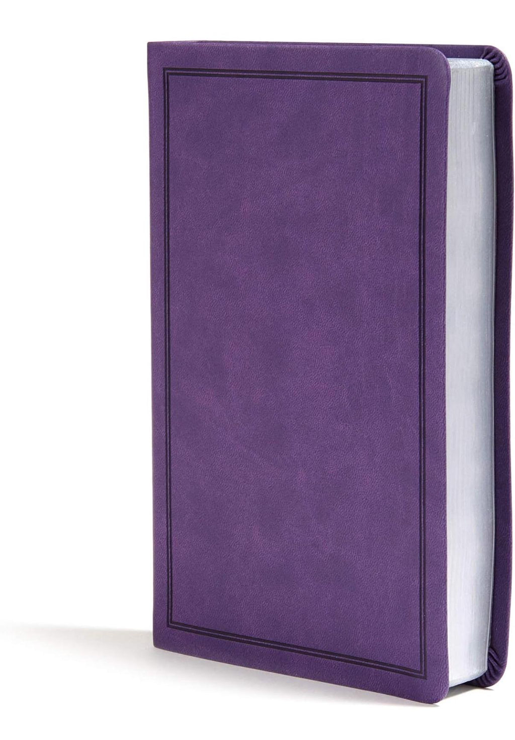 Biblia KJV de Regalo de Lujo Personalizada, Tapa de Piel Morada (LeatherTouch), Letra Roja, Texto de Cambridge Puro, Página de Presentación, Biblia Fácil de Leer