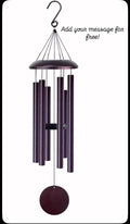 Campanillas de viento personalizadas - Campana de viento conmemorativa de 38 pulgadas con tono profundo y grabado personalizado