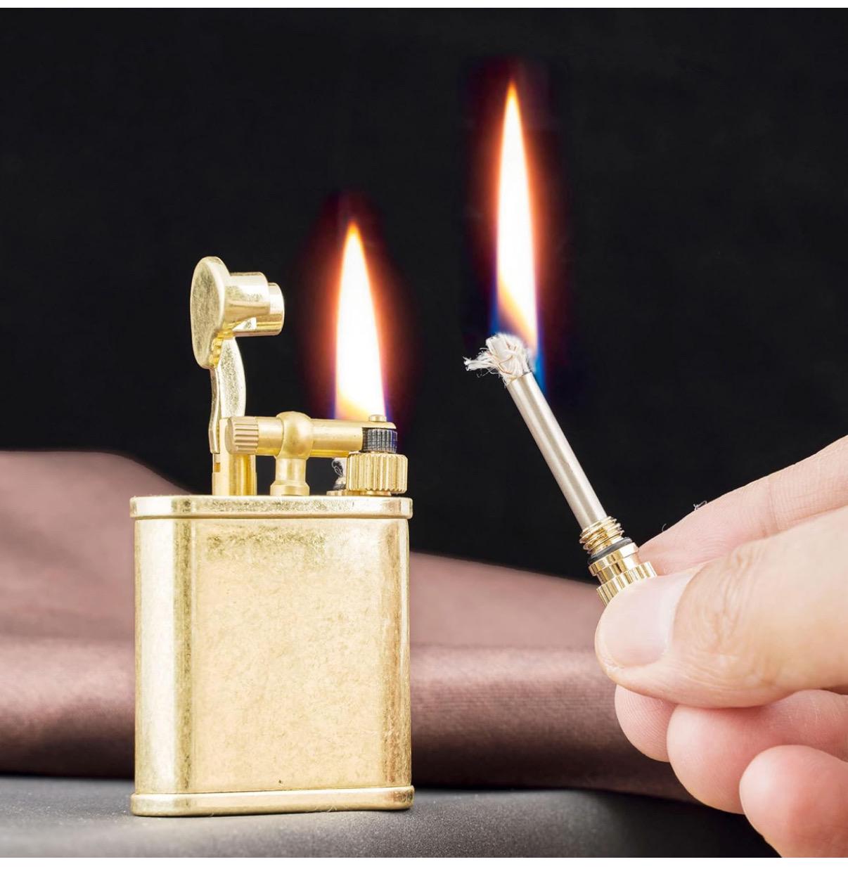Encendedor dorado personalizado, Regalo para padrino de boda