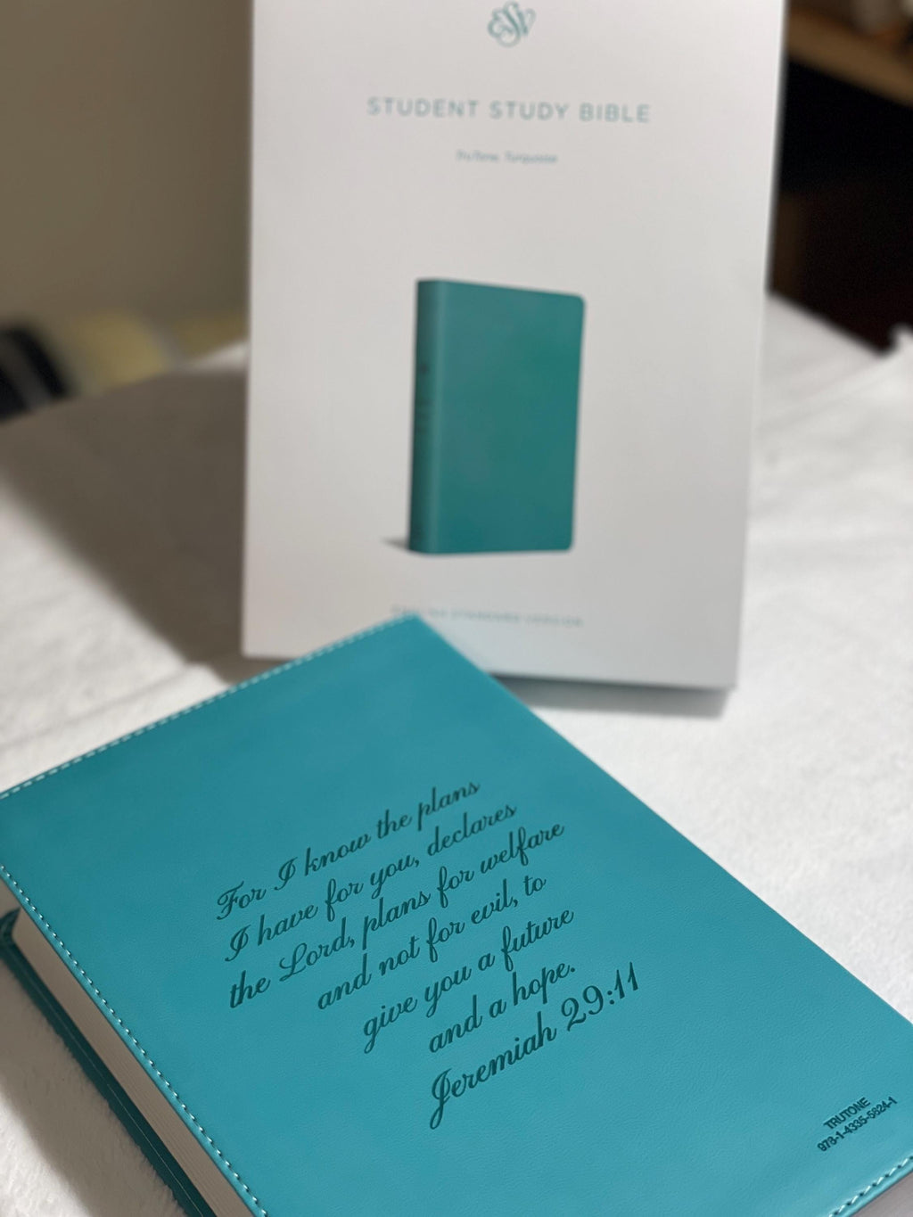 Biblia de estudio para estudiantes ESV grabada con láser