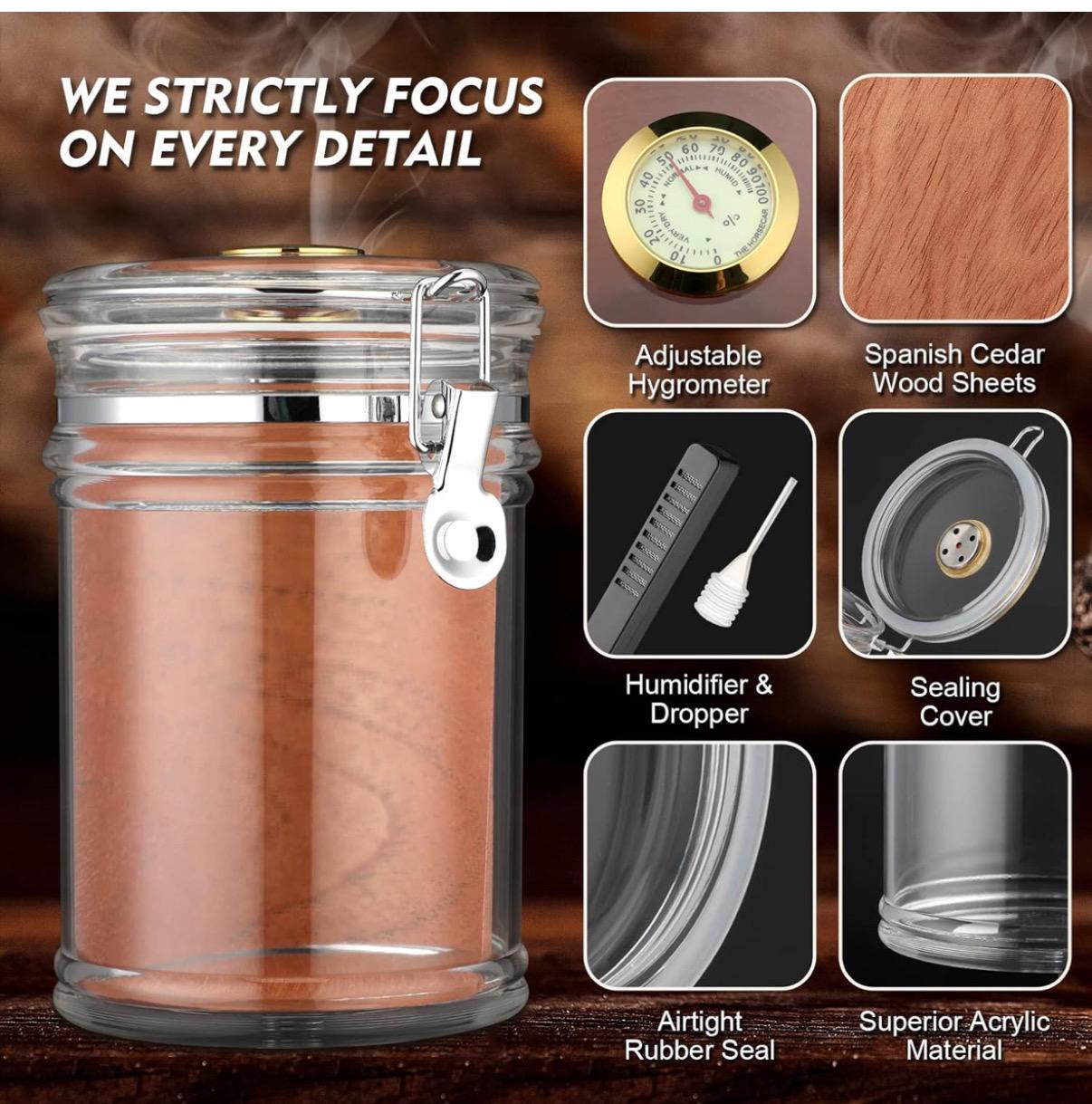 Personalized Glass Acrylic Humidor