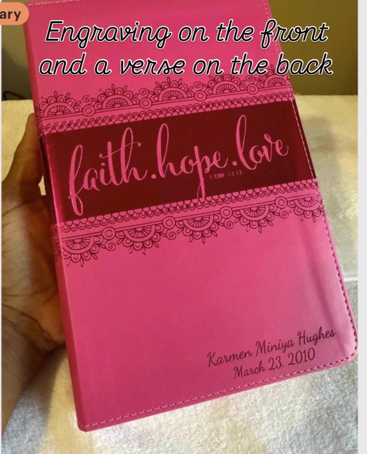 Personalized NIV Bible for Teen Girls - Pink LeatherSoft