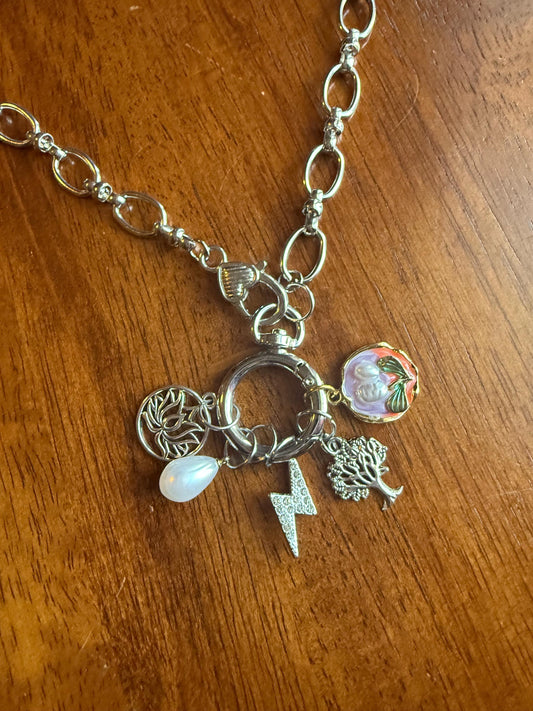 Carabiner  charm pendant Necklace