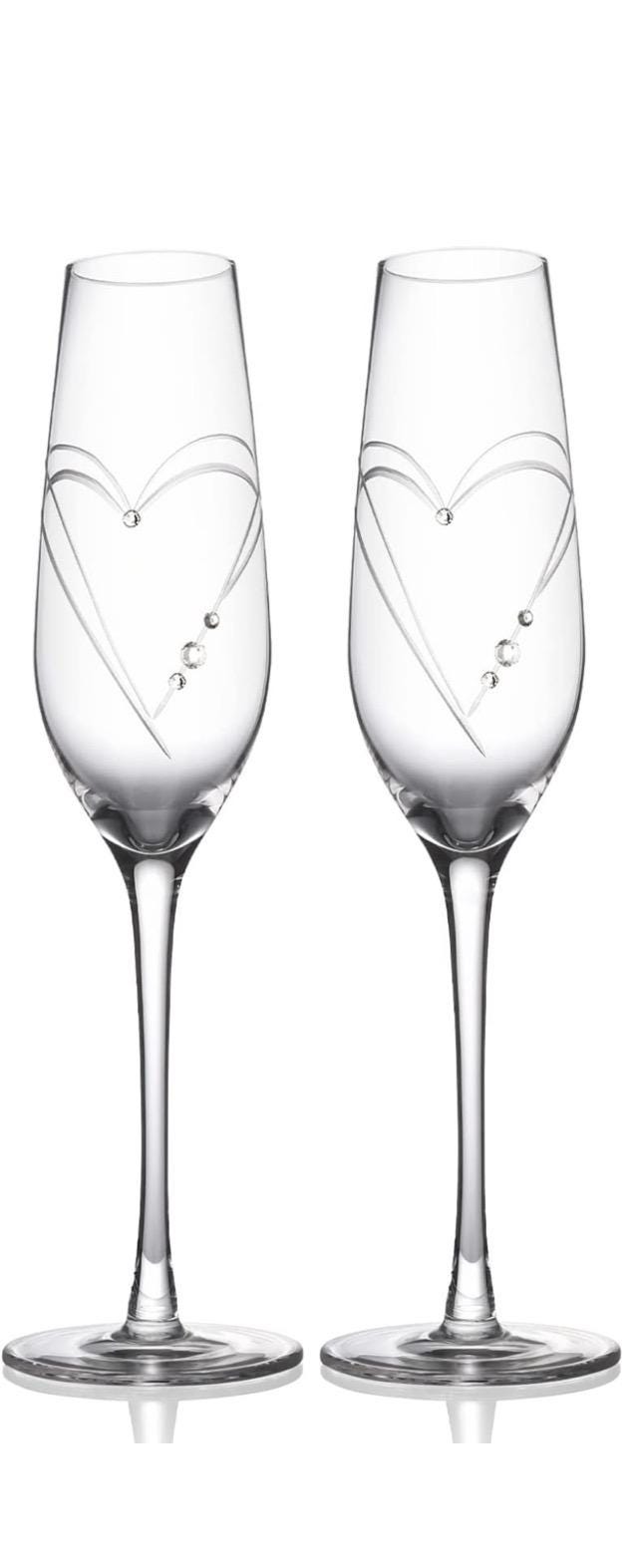 Copas de champán de boda