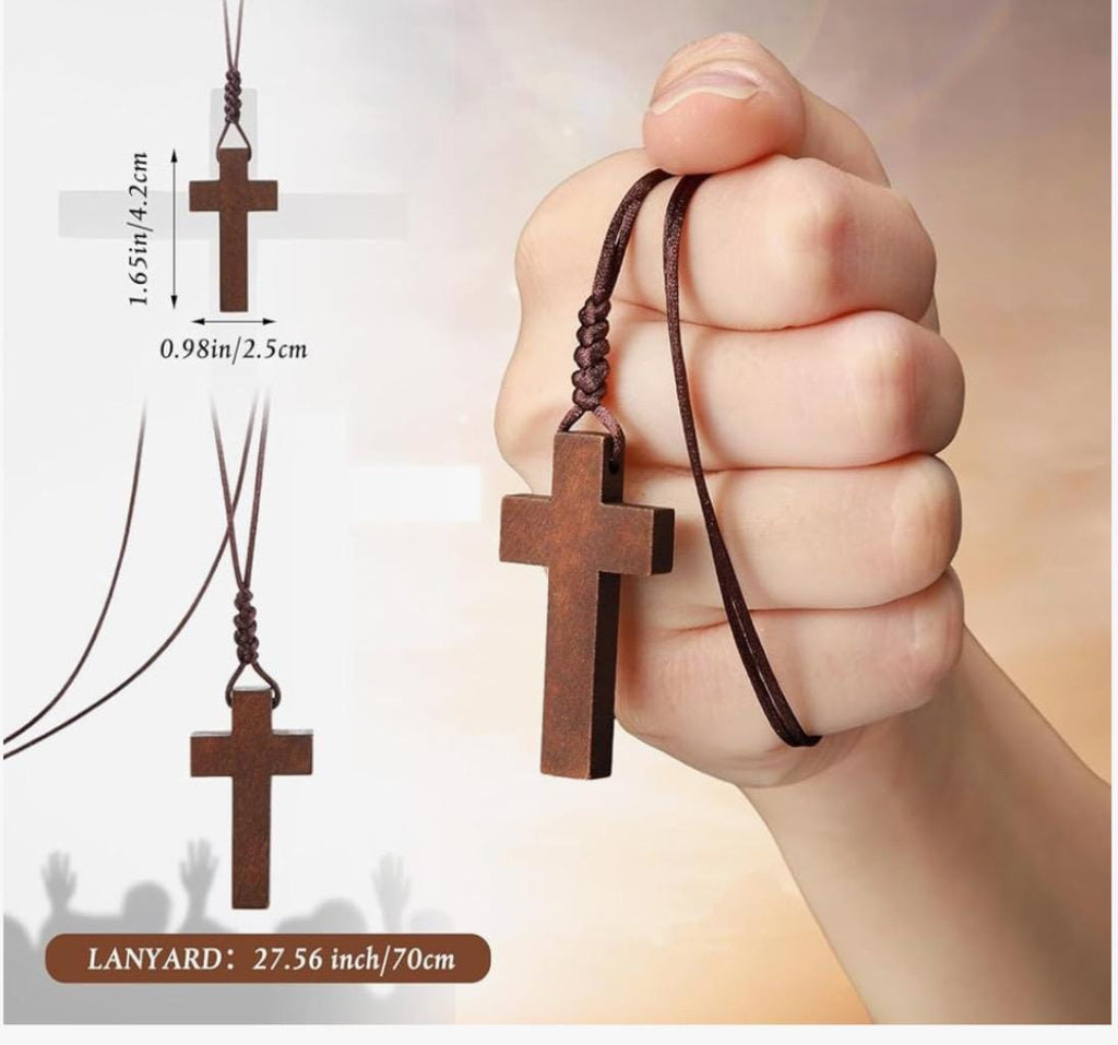 Personalized Cross Necklace, Engrave the date you were saved