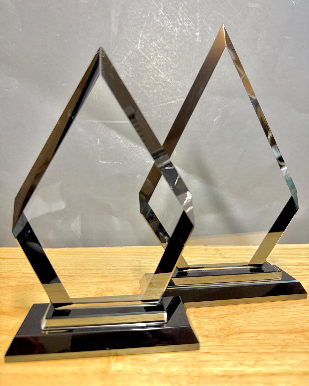 Personalized Crystal Anniversary Plaque - Custom Engraved Award