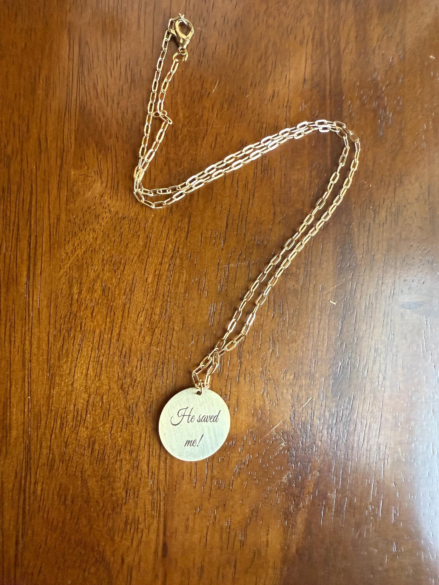 Personalized Round Pendant