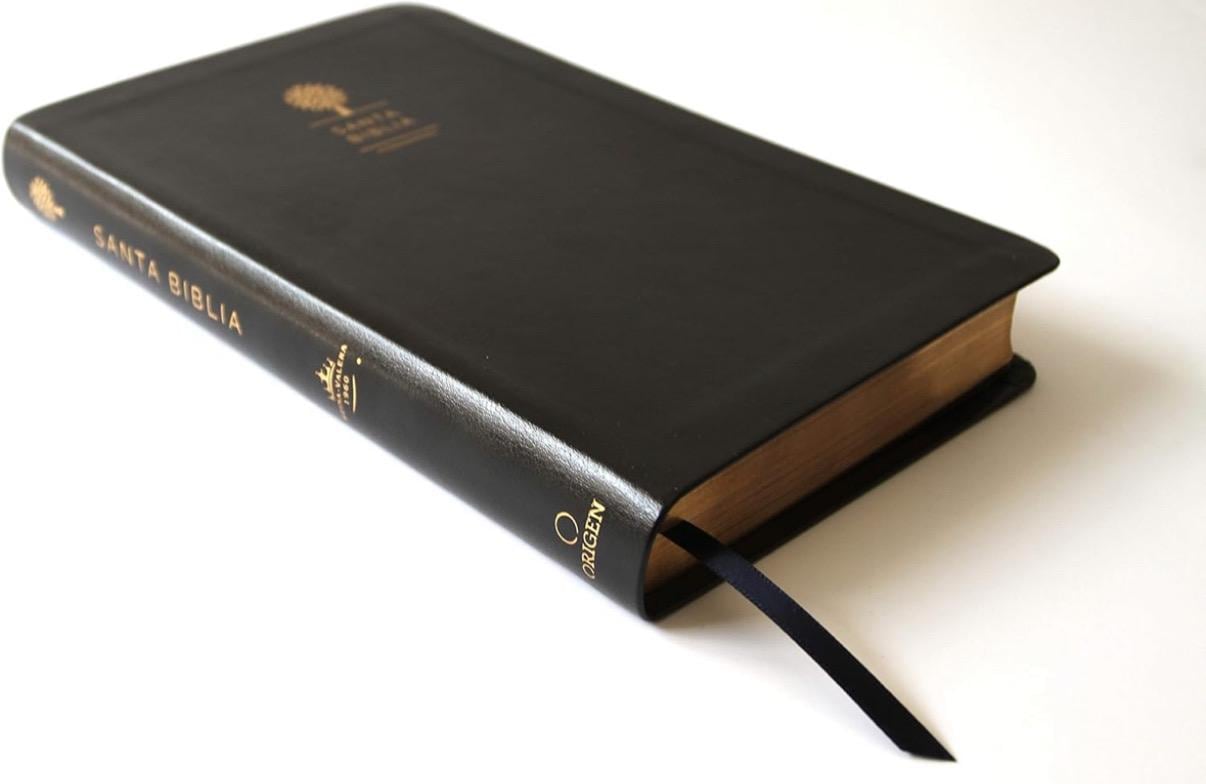 Personalized Spanish RVR 1960 Bible - Black, Large Print, Indexed