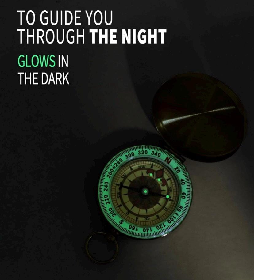 Personalized-Laser engrave on lid, Compasses |Brass Sundial Compass|Gold Compass| Kids Compass|Waterproof Compass|Pocket Compass