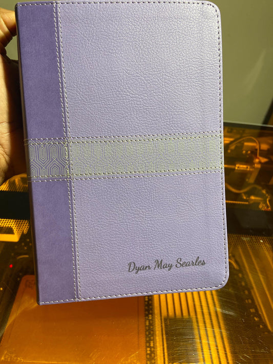 Personalized NIV, Giant Print  Bible, Leathersoft, Purple, Red Letter, Comfort Print, Engraved Bible, Personalized Bible, Baptism, Grad gift