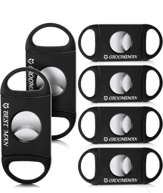 Personalized 6 Cigar cutter , add initials on the blade