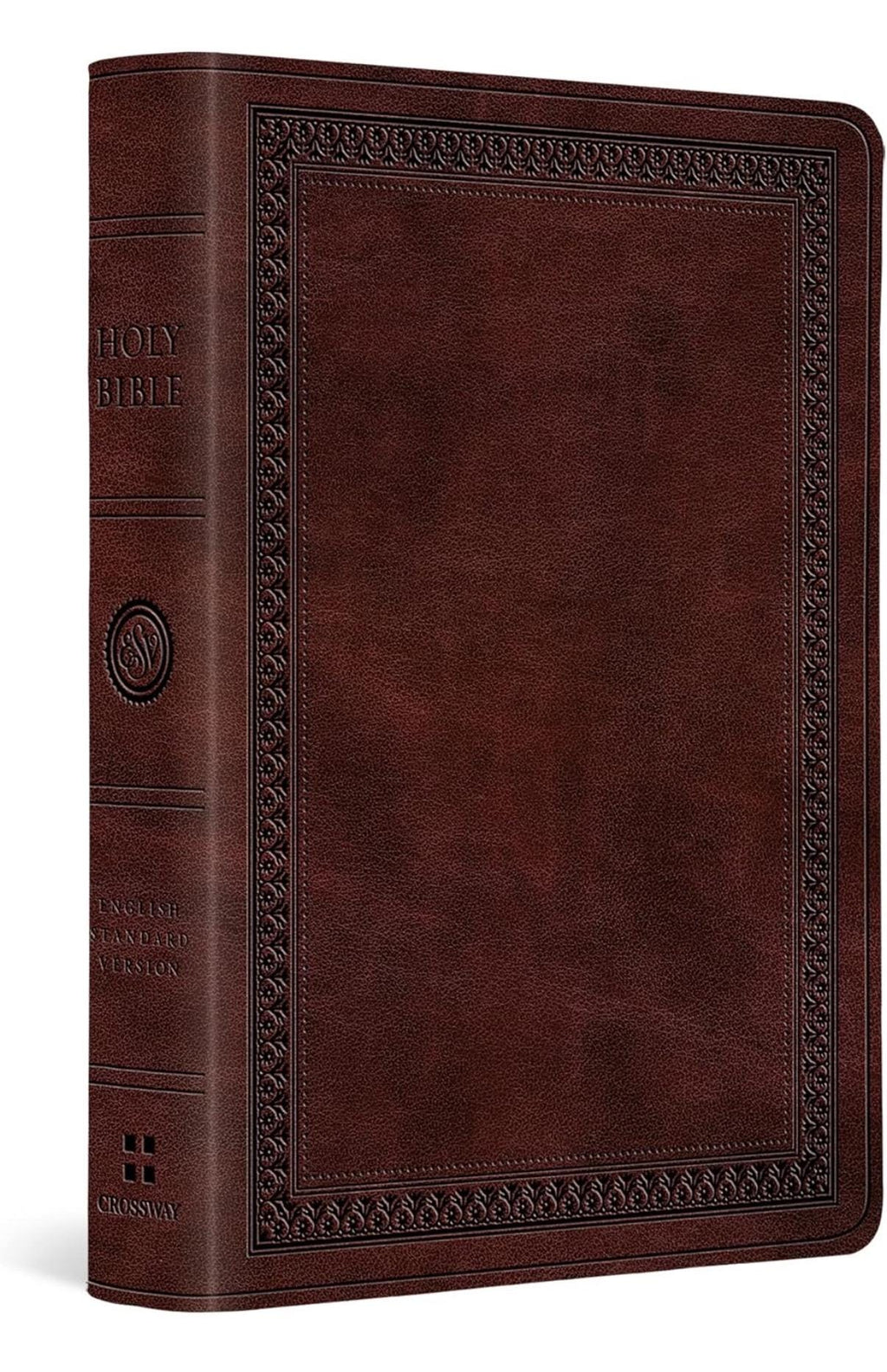 Personalized ESV Large Print Compact Bible - Mahogany TruTone