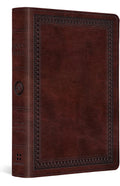 Personalized ESV Large Print Compact Bible - Mahogany TruTone