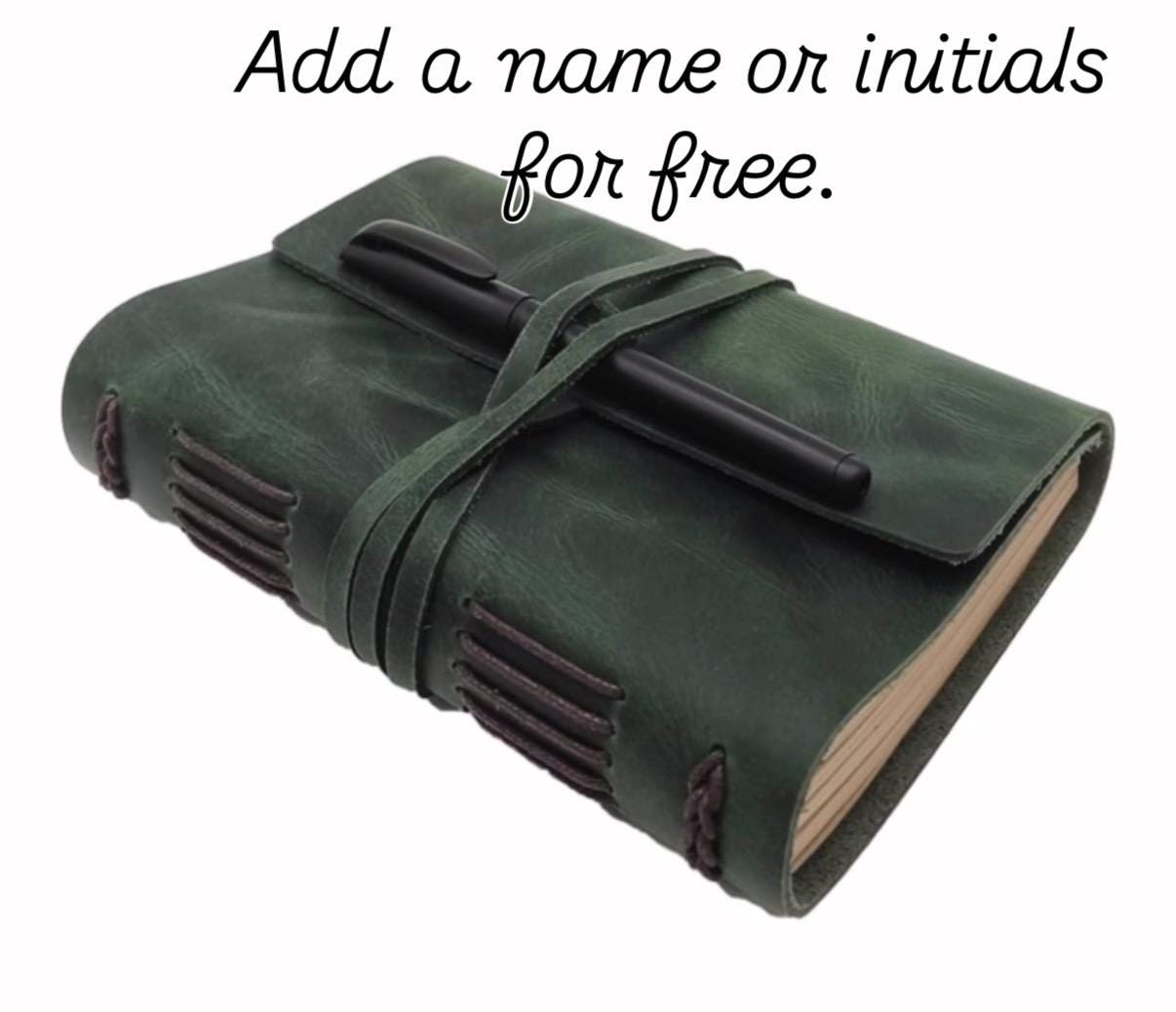 Personalized Leather Journal - A5 Vintage Travel Diary