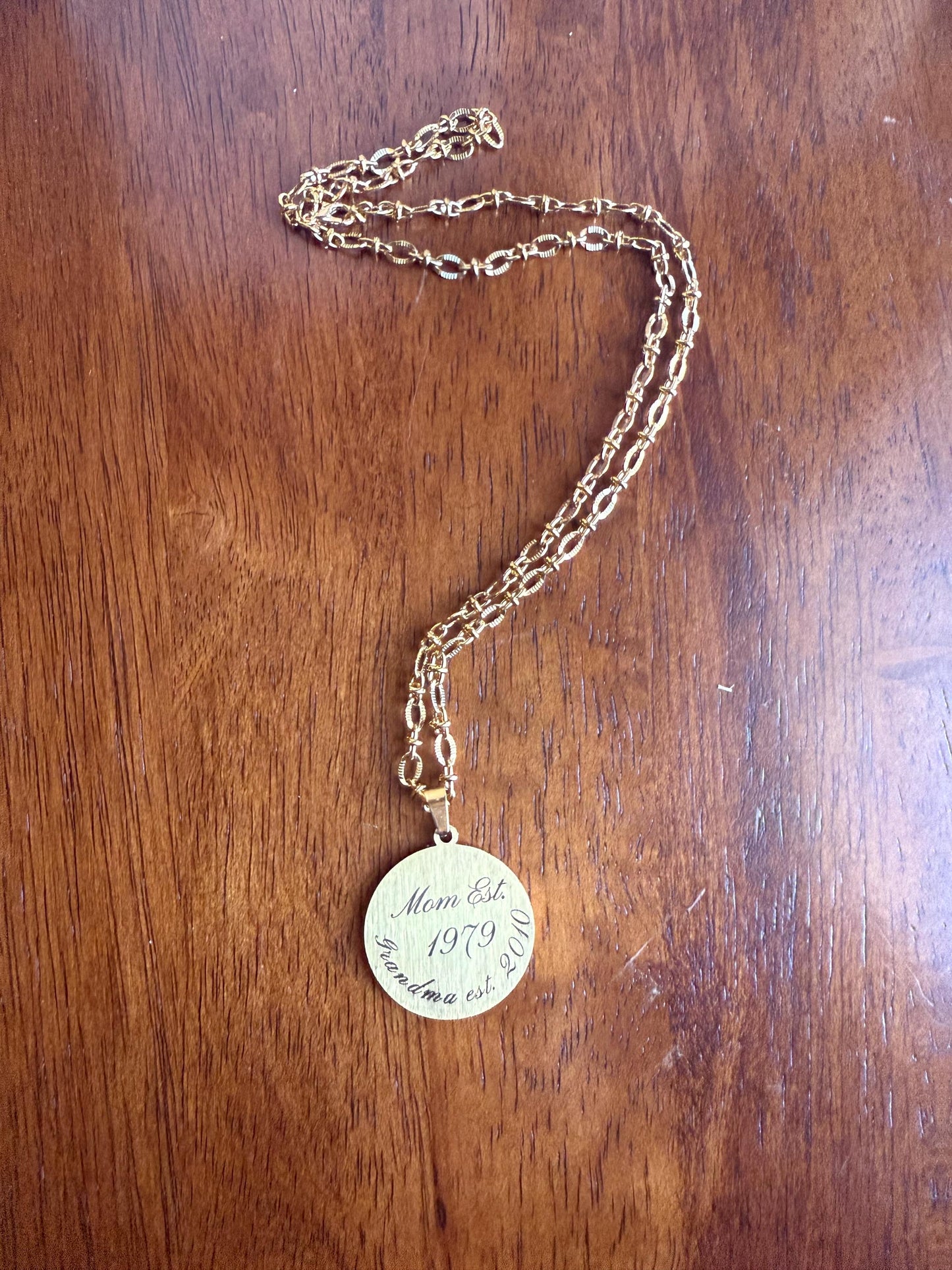 Personalized Round Pendant