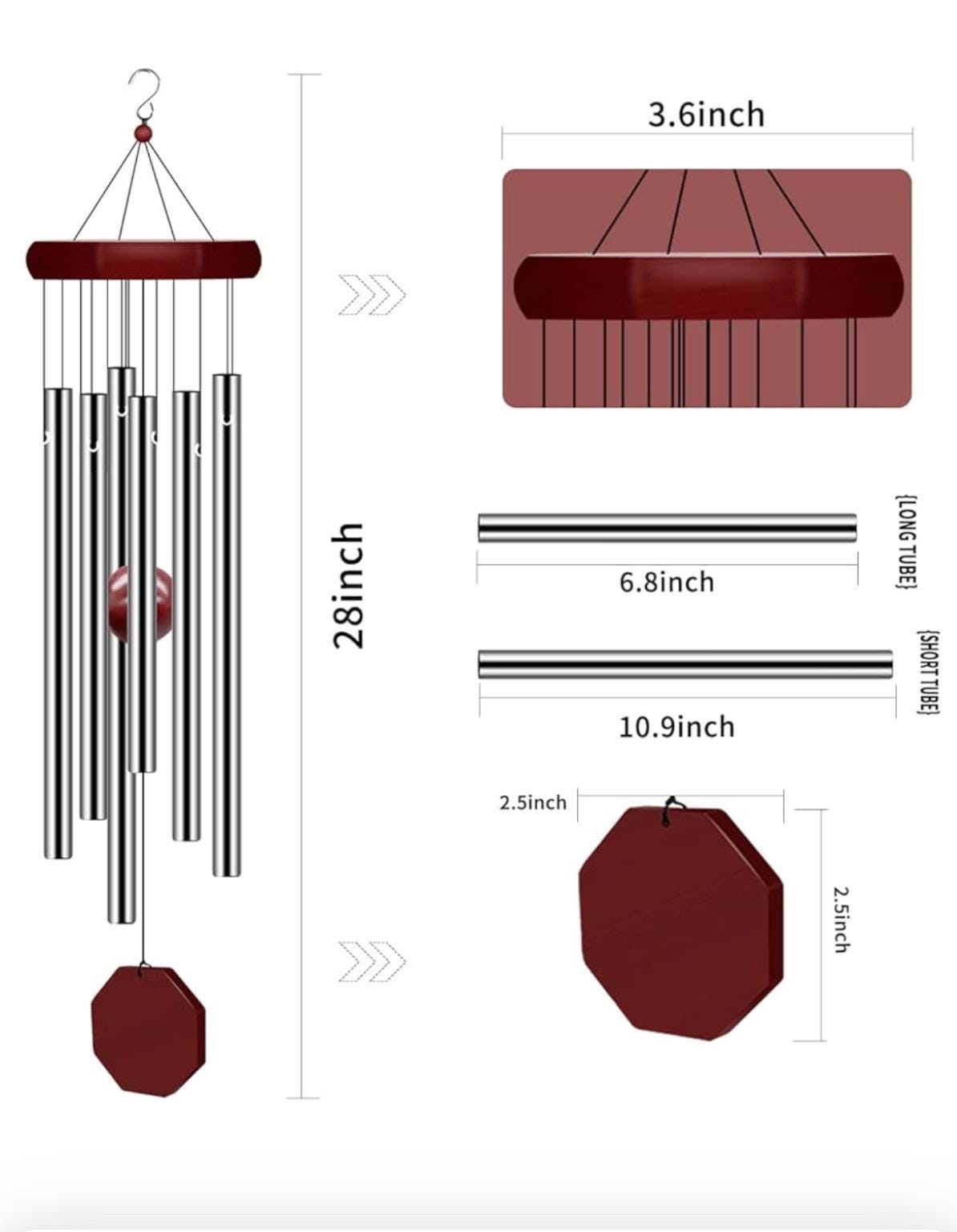 Personalized Windchimes, Family Reunion, Memorial Gift, Heartfelt