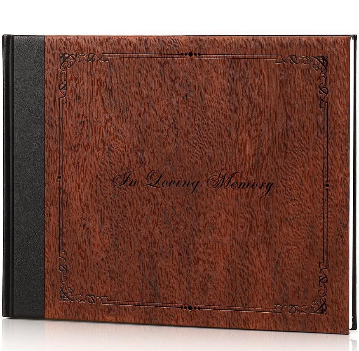 Libro de visitas funerario personalizado para servicio conmemorativo, libro de visitas para celebración de vida para funeral, 144 páginas 8x10
