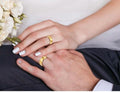 Anillo para Hombre de Acero Inoxidable Dorado Personalizado
