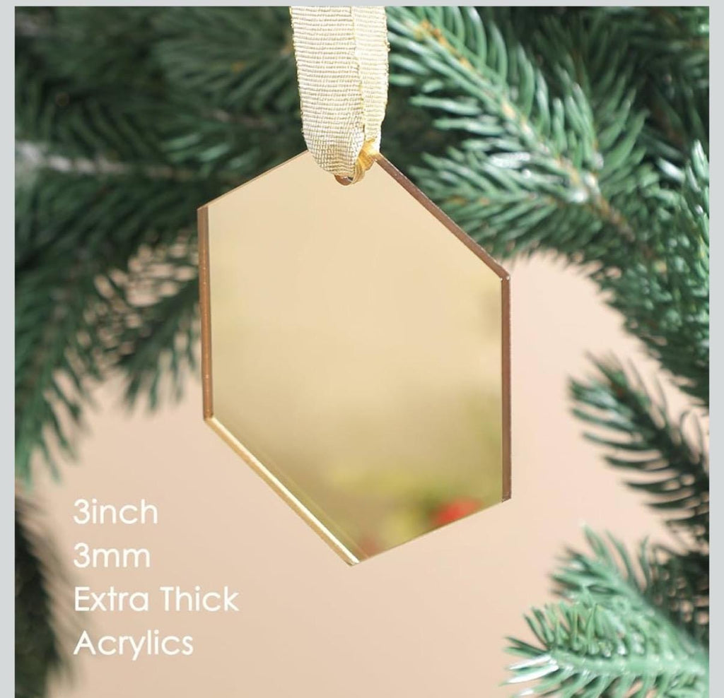 Adornos de Navidad personalizados de acrílico