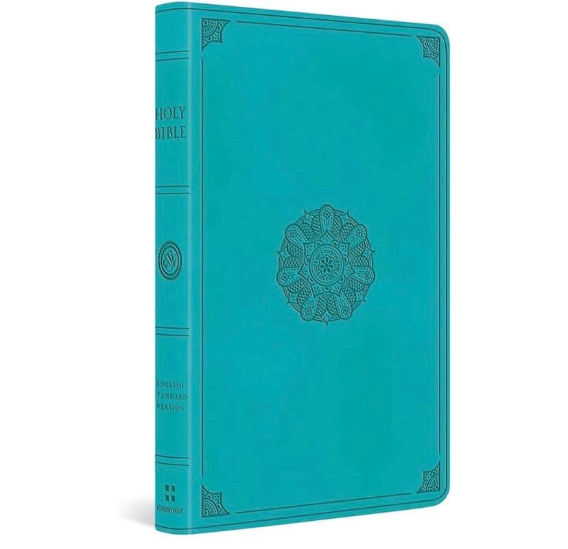 Personalized ESV large print bible, Laser engraved bible