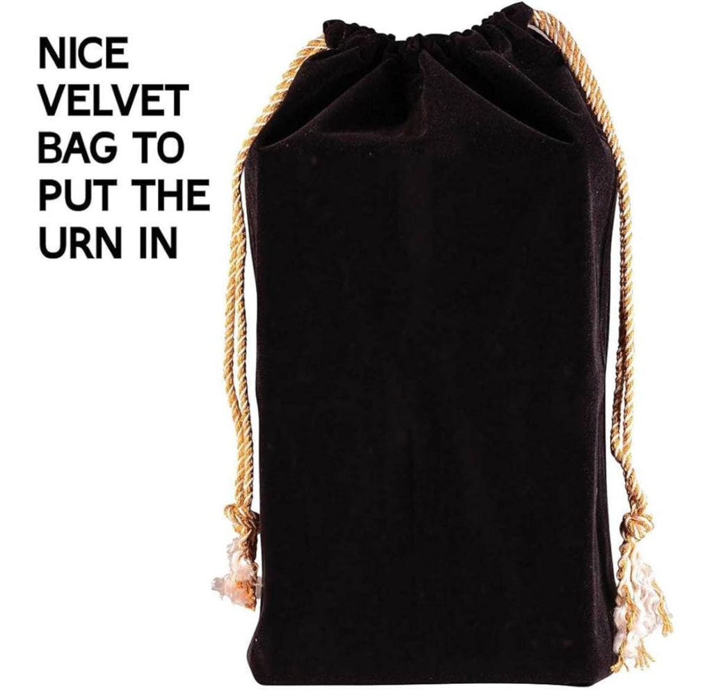 Urna de madera personalizada para cenizas humanas | Urnas de madera de palo de rosa grabadas con borde de tamaño grande de 200 pulgadas cúbicas | Urnas conmemorativas hechas a mano