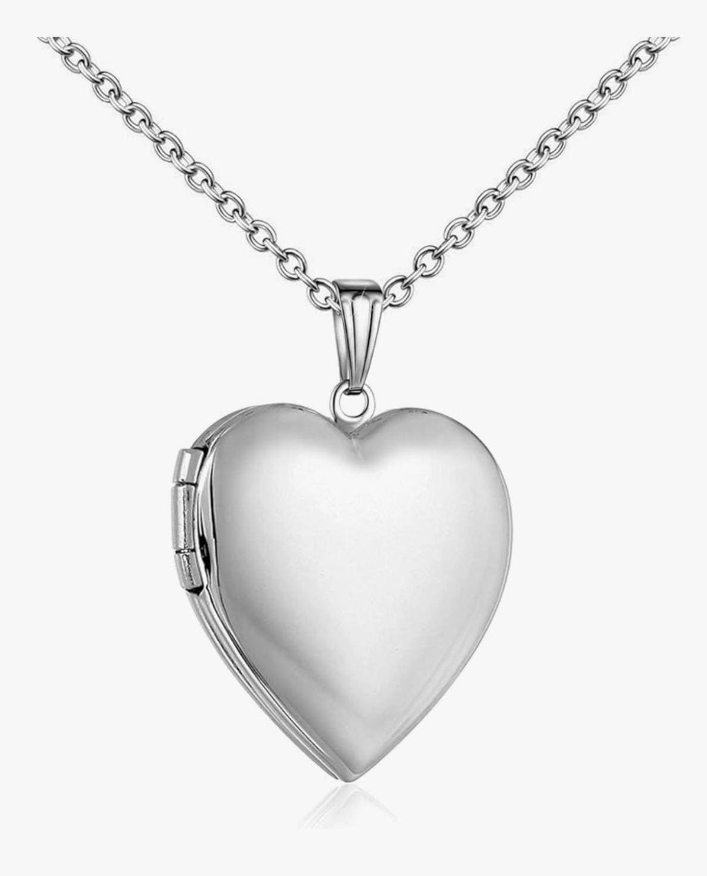 Personalized Photo Locket Necklace - Heart or Round Pendant