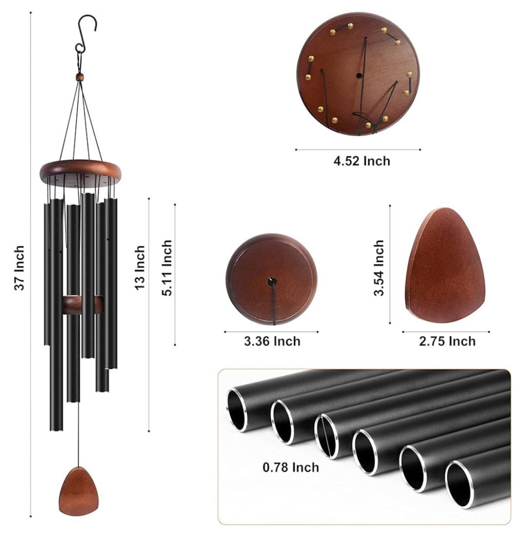 Campanas de viento personalizadas, regalo de pésame, conmemoración, duelo, condolencia, regalo funerario por la pérdida de mamá o papá, regalo de recuerdo para funeral al aire libre