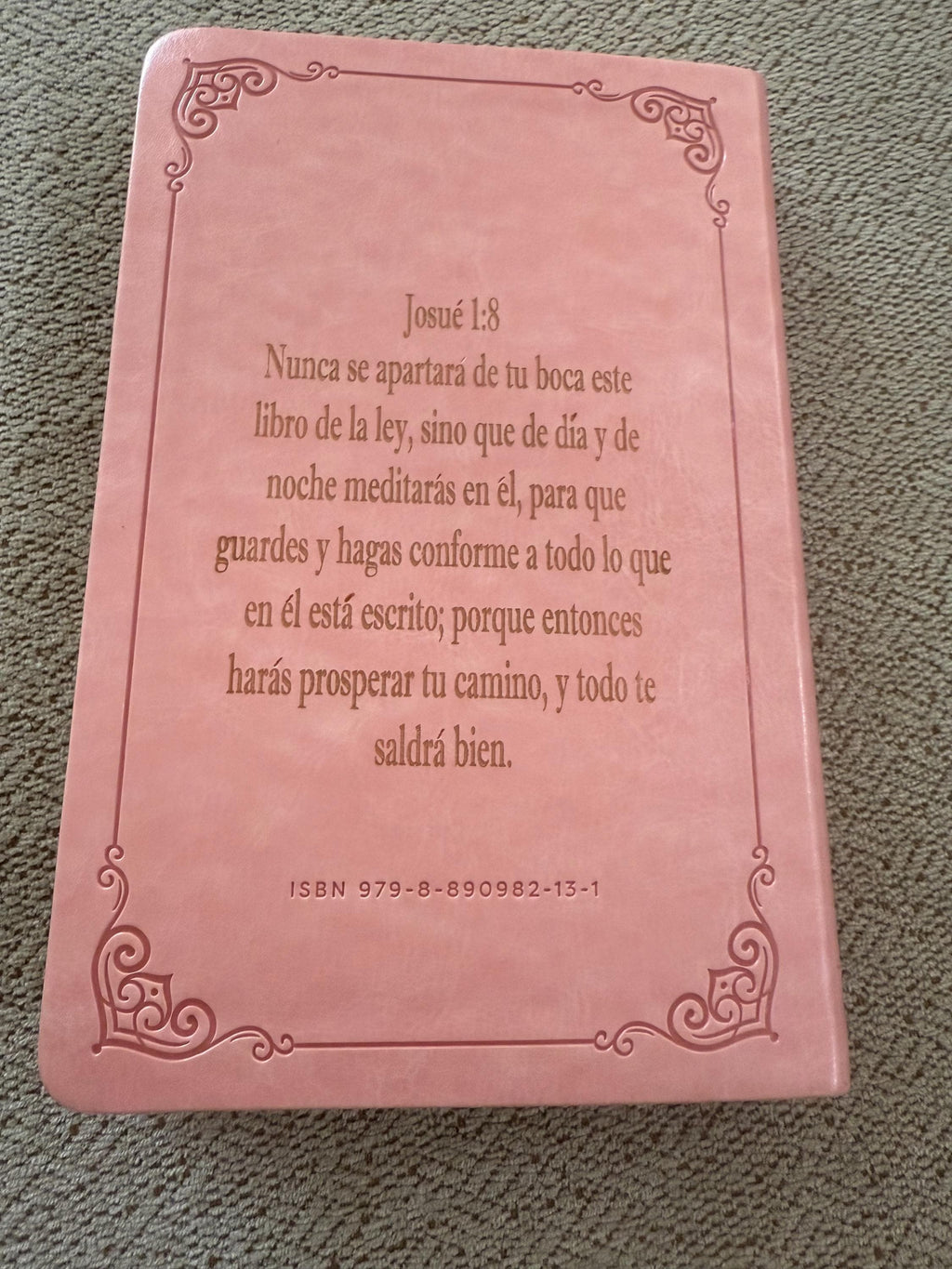 Engraved RVR60 Reina Valera 1960 Bible, Leathersoft White, Large Print