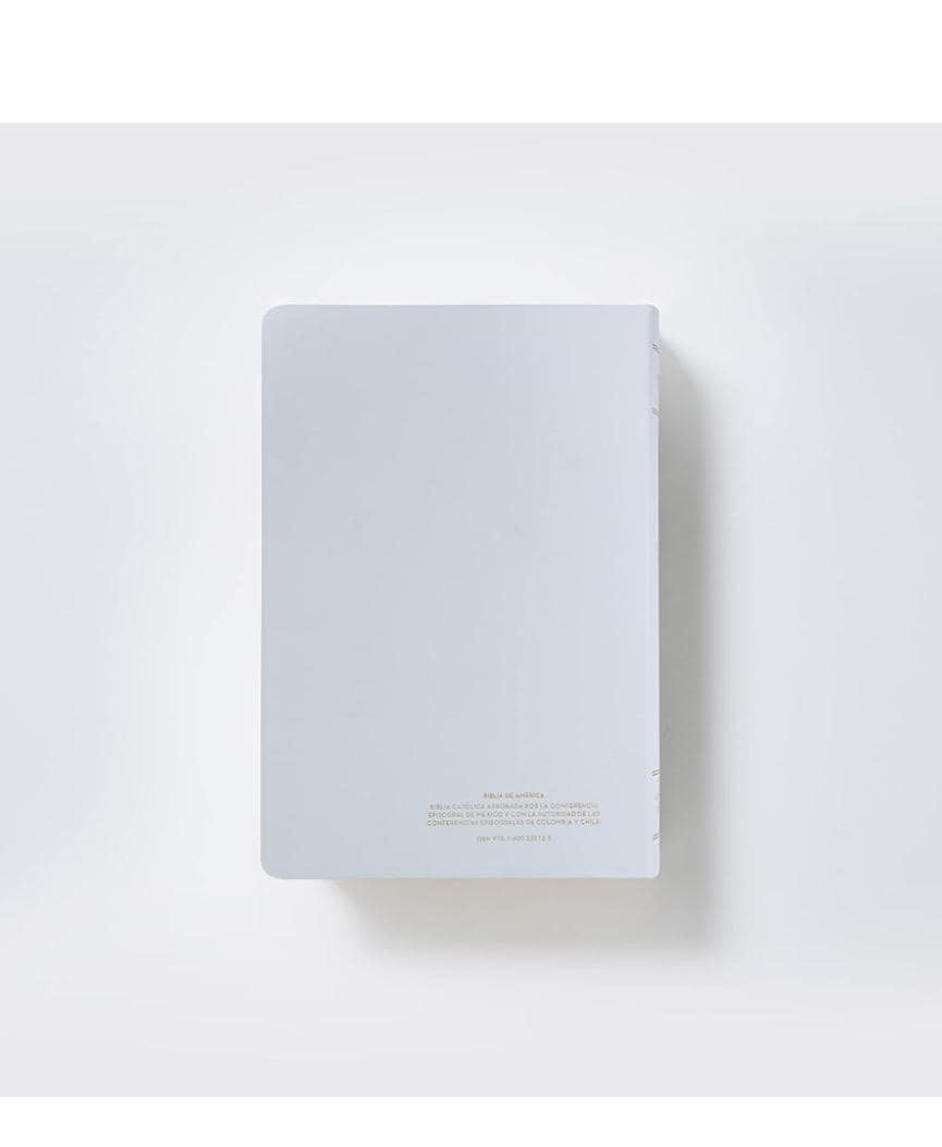 Biblia Católica Personalizada - Piel Blanca, Letra Cómoda