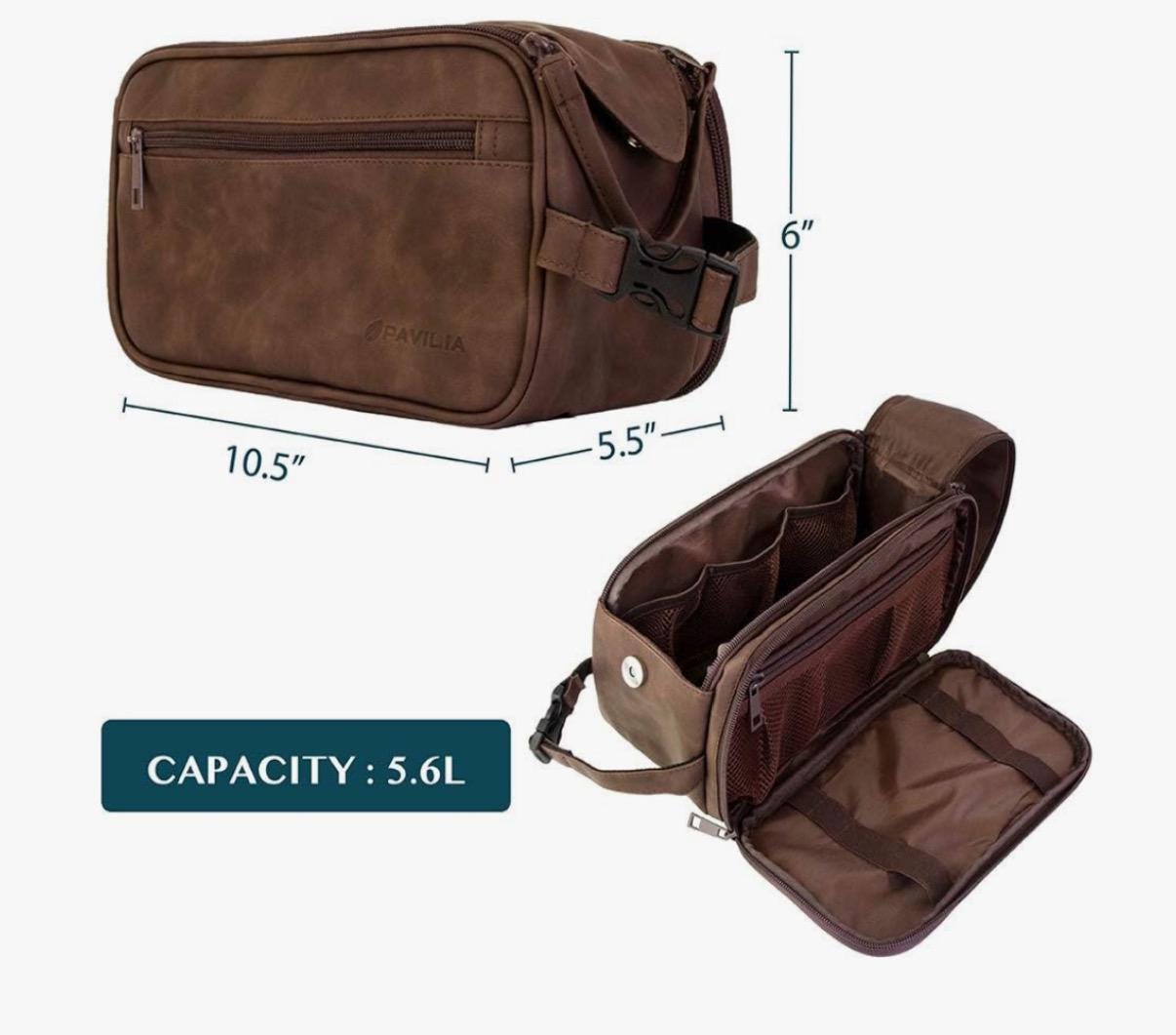Neceser personalizado para hombre, kit de afeitado para viaje, neceser de viaje para hombre, artículos de aseo para el aseo personal, cuero PU