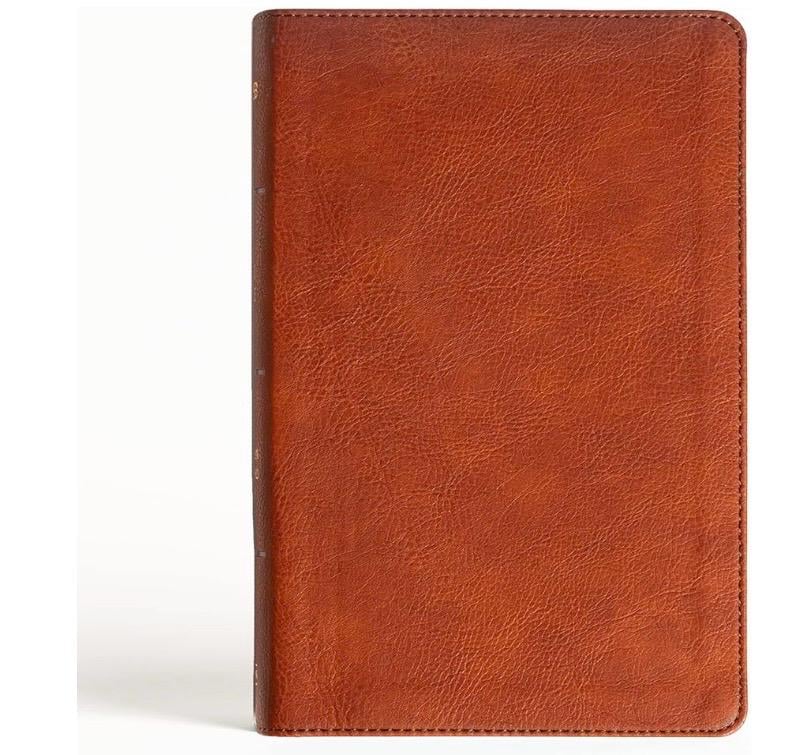 Personalized NASB Large Print Bible - Burnt Sienna Leather