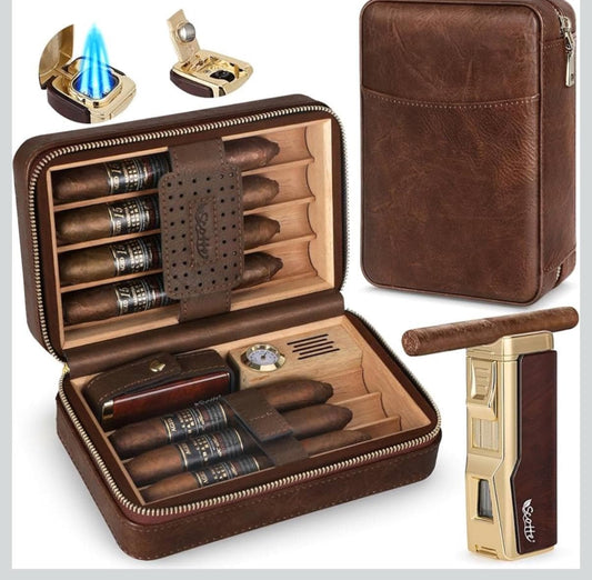 Personalized Cigar travel humidor case