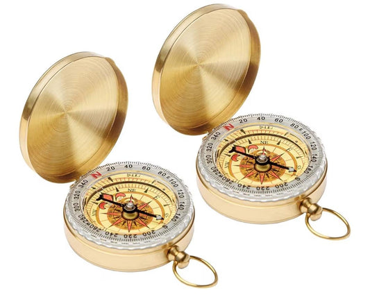 Personalized 2pc Compass glow in the dark set