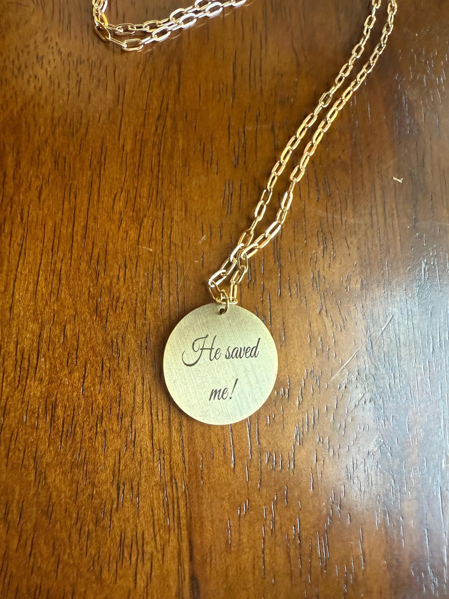Personalized Round Pendant