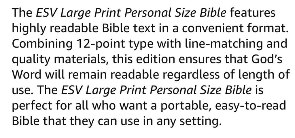 Biblia ESV de letra grande personalizada, tamaño personal, letra roja (TruTone, Rosa): Santa Biblia, English Standard Version 12pt