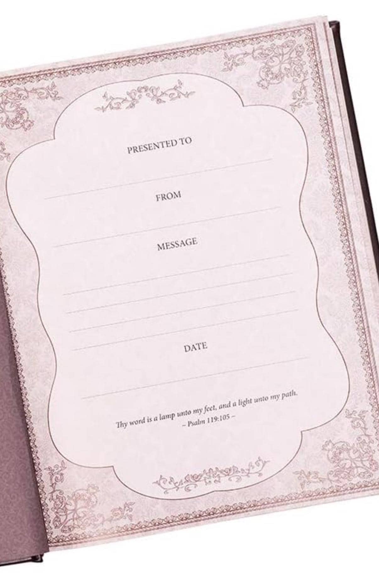 Personalized KJV Family Bible - Large White Leather Heirloom