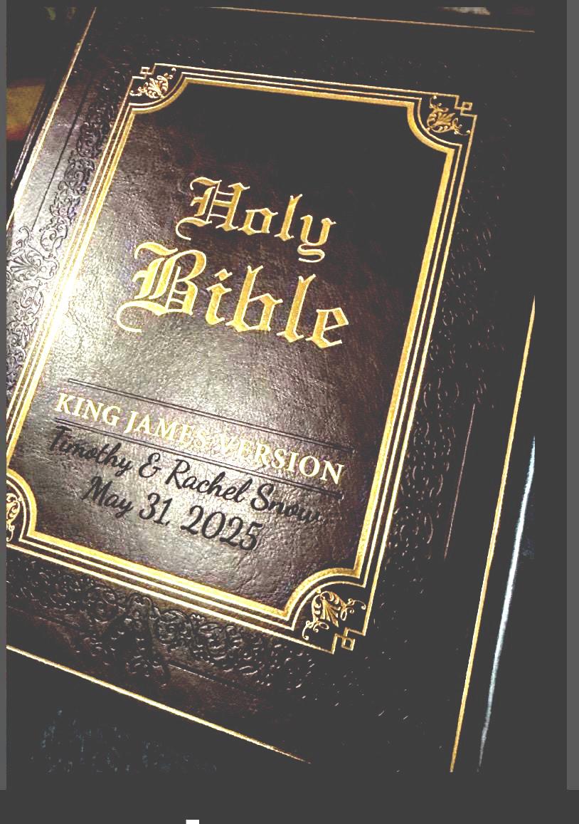 Personalized KJV Holy Bible, Classically Illustrated Heirloom Family Bible, Faux Leather Hardcover