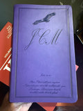 Biblia KJV de Regalo de Lujo Personalizada, Tapa de Piel Morada (LeatherTouch), Letra Roja, Texto de Cambridge Puro, Página de Presentación, Biblia Fácil de Leer