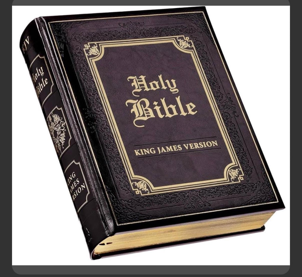 Biblia Familiar KJV Personalizada - Piel Sintética Marrón, de Lujo