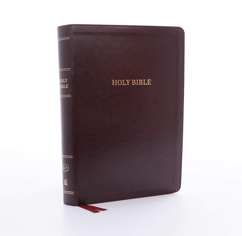 Engraved KJV Holy Bible: Super Giant Print, Burgundy Leathersoft