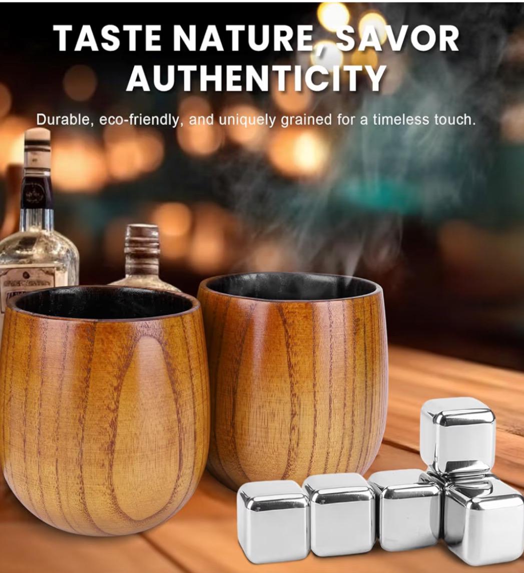 Vasos de whisky de madera carbonizada personalizados, vaso de whisky antiguo para hombres - Regalos de whisky de madera únicos para marido, padre o hermano