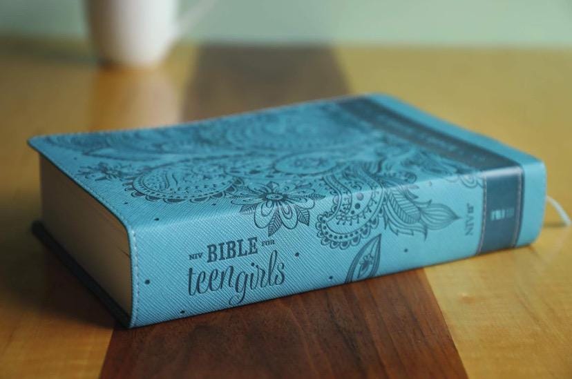 Personalized NIV Teen Girls Bible - Caribbean Blue, Ages 13-18