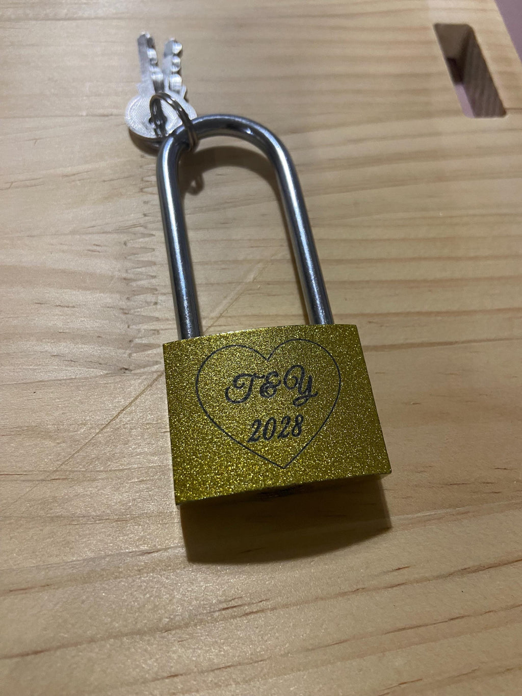 Candado Grabado Personalizado - Candado de Amor Personalizado con Grabado a Doble Cara